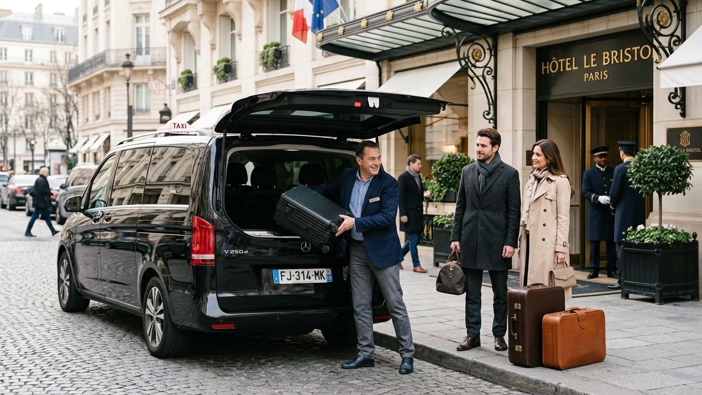 Transport médical longue distance — véhicule et chauffeur