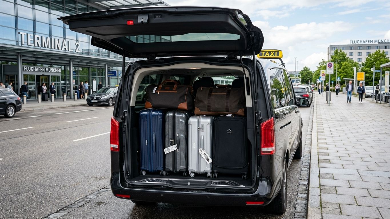 Bagages en taxi longue distance : ce qui rentre vraiment — véhicule et chauffeur
